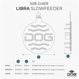 Dog Copenhagen Libra Slowfeeder – Silikone Indsats - Coffe Cream